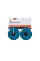 Paar blaue 70x50 mm Pu Rollen mit Abec7 Kugellagern für Longboard Drop Pacific Nextreme Cod. GRG-130