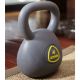 Ergonomischer Gummi KETTLEBELL 4kg Schwarz ZIVA JOHNSON