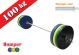 Olympic Crossfit Kit Bumper Discs 100 kg mit Stange 220 cm. Leichte Hantelkapazität 150 kg