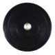 Schwarze olympische Stoßstangenscheibe Bumper 10 kg Loch 50 mm TecnoFit Cod. DB10