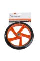 Schwarz-oranges Laufrad Durchmesser 200 mm in Pvc mit Abec7 Lagern für Nextreme Scooter Cod. GRG-112